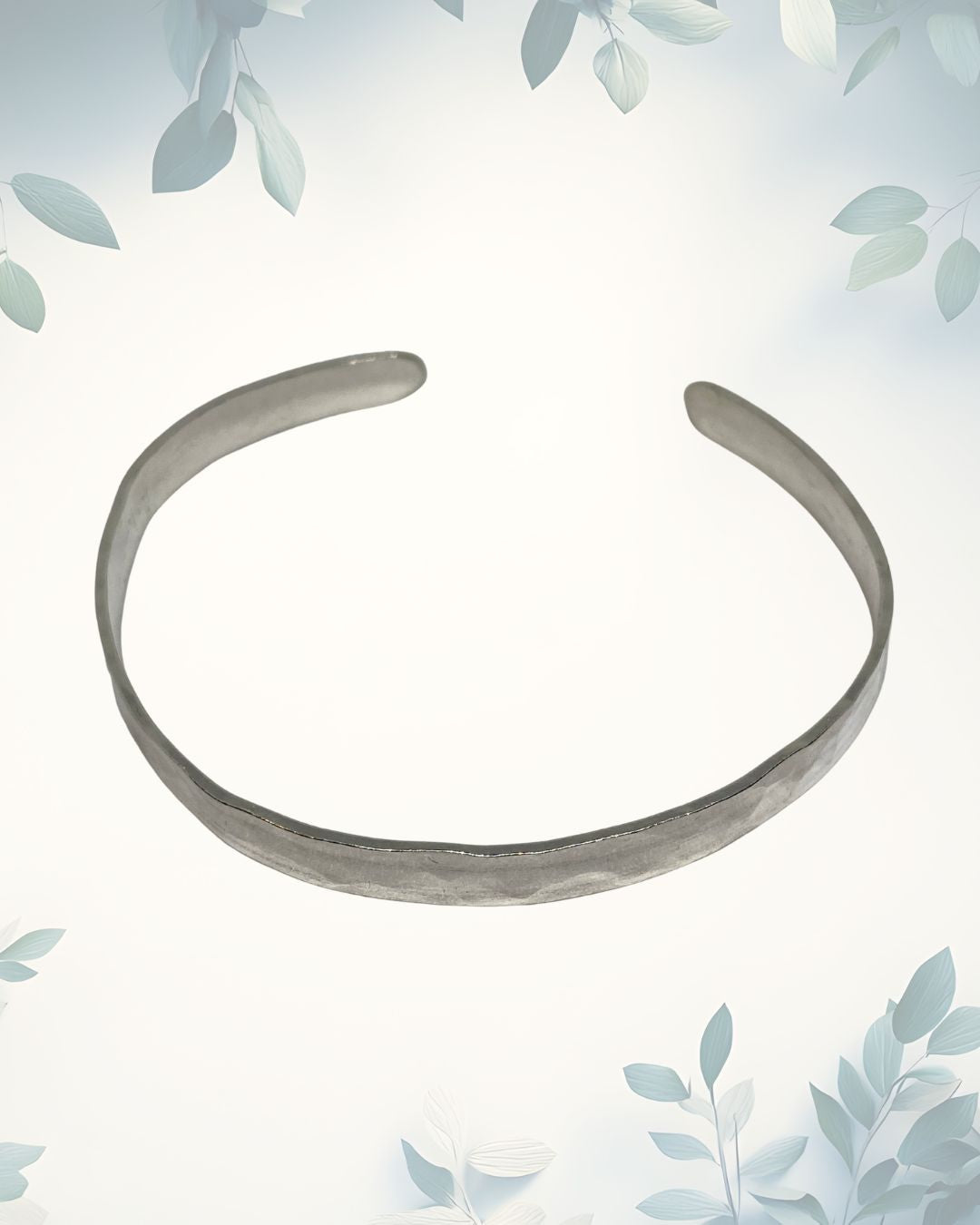 Silver Bangle - Hammered