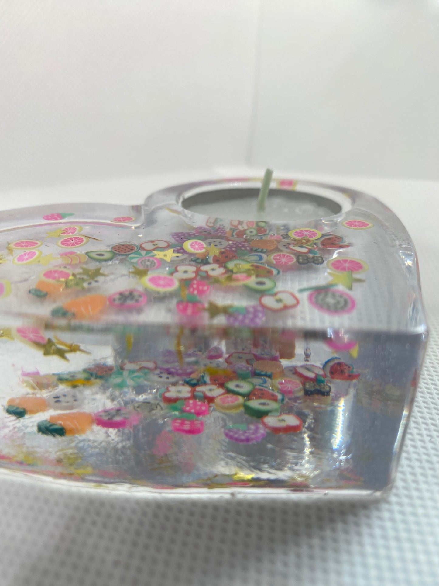 Resin candle holder