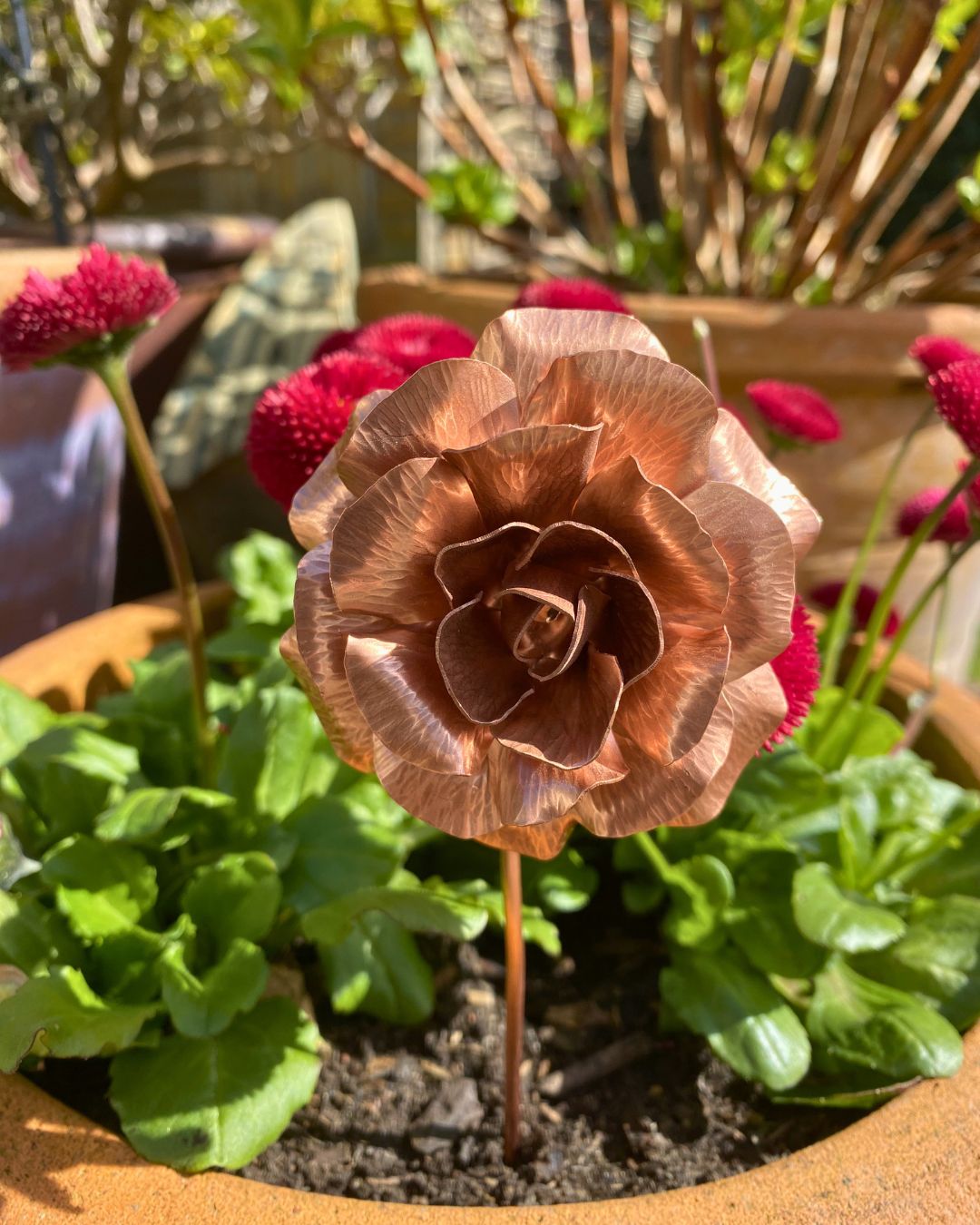Copper Flower Decoration