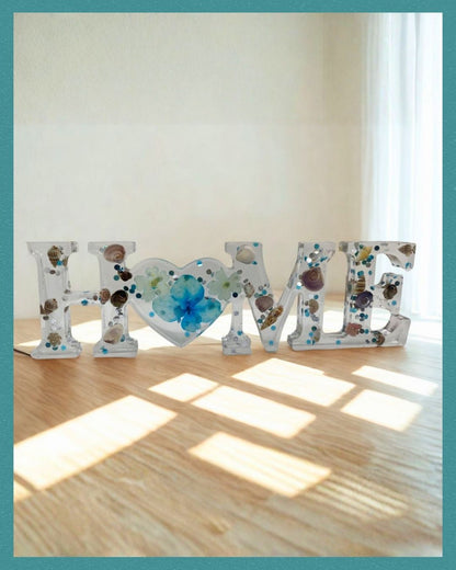Resin "Home" Sign