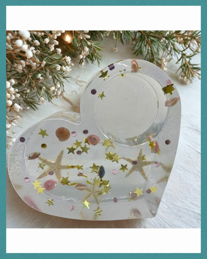 Resin candle holder