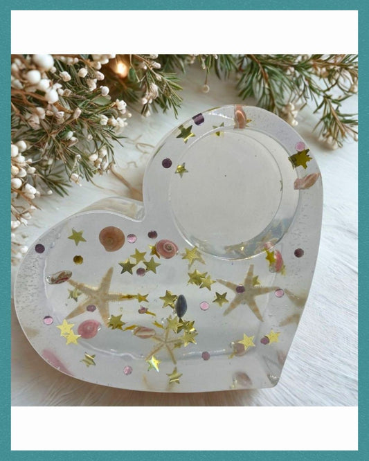 Resin candle holder