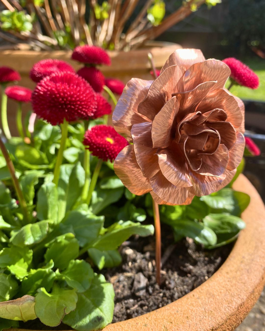 Copper Flower Decoration