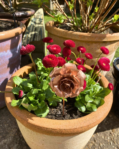 Copper Flower Decoration