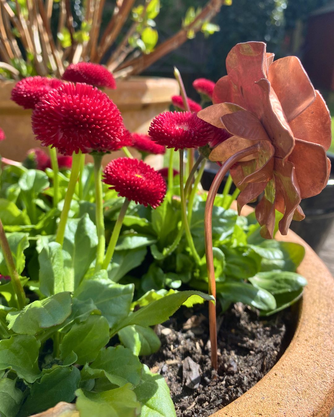 Copper Flower Decoration