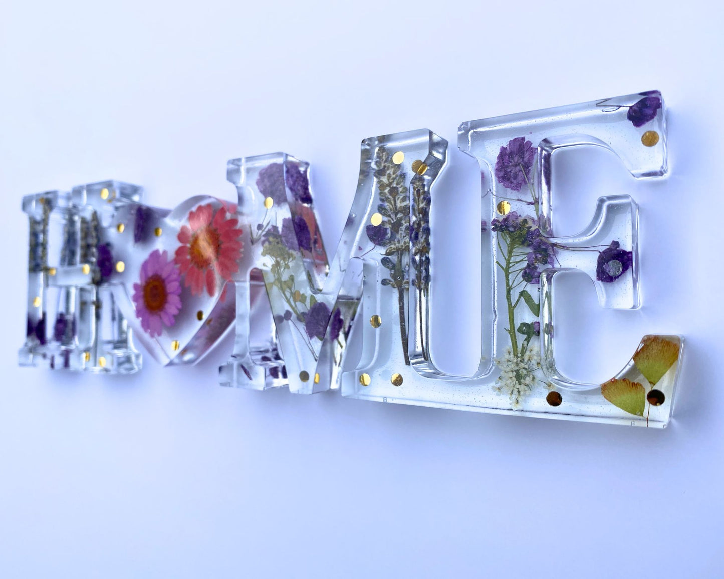 Resin "Home" Sign