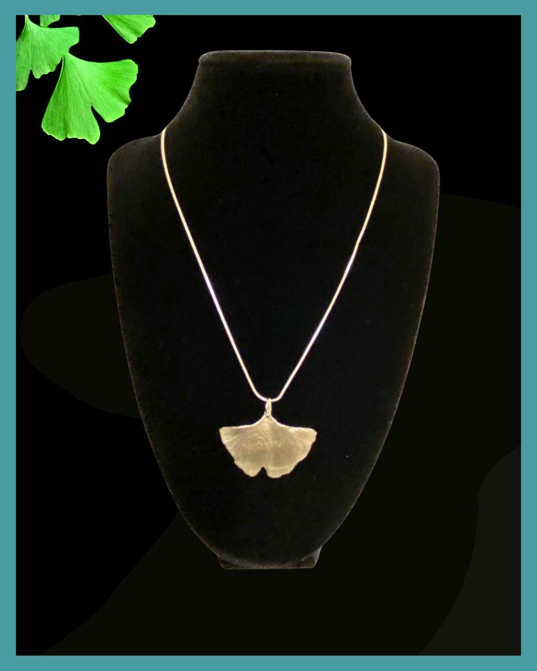 Silver Necklace - Gingko