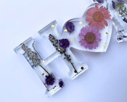 Resin "Home" Sign