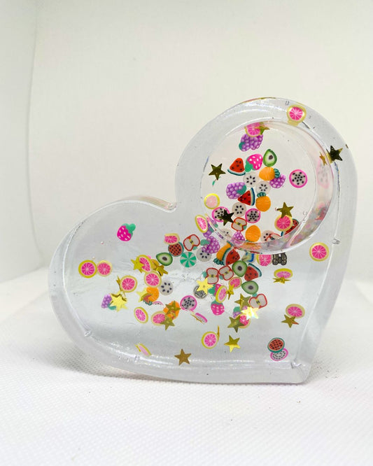 Resin candle holder
