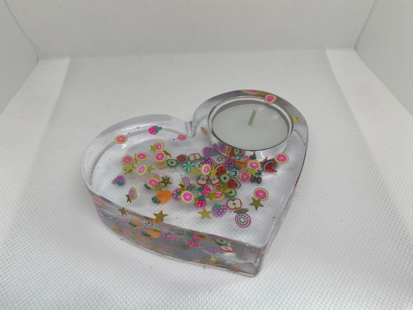 Resin candle holder