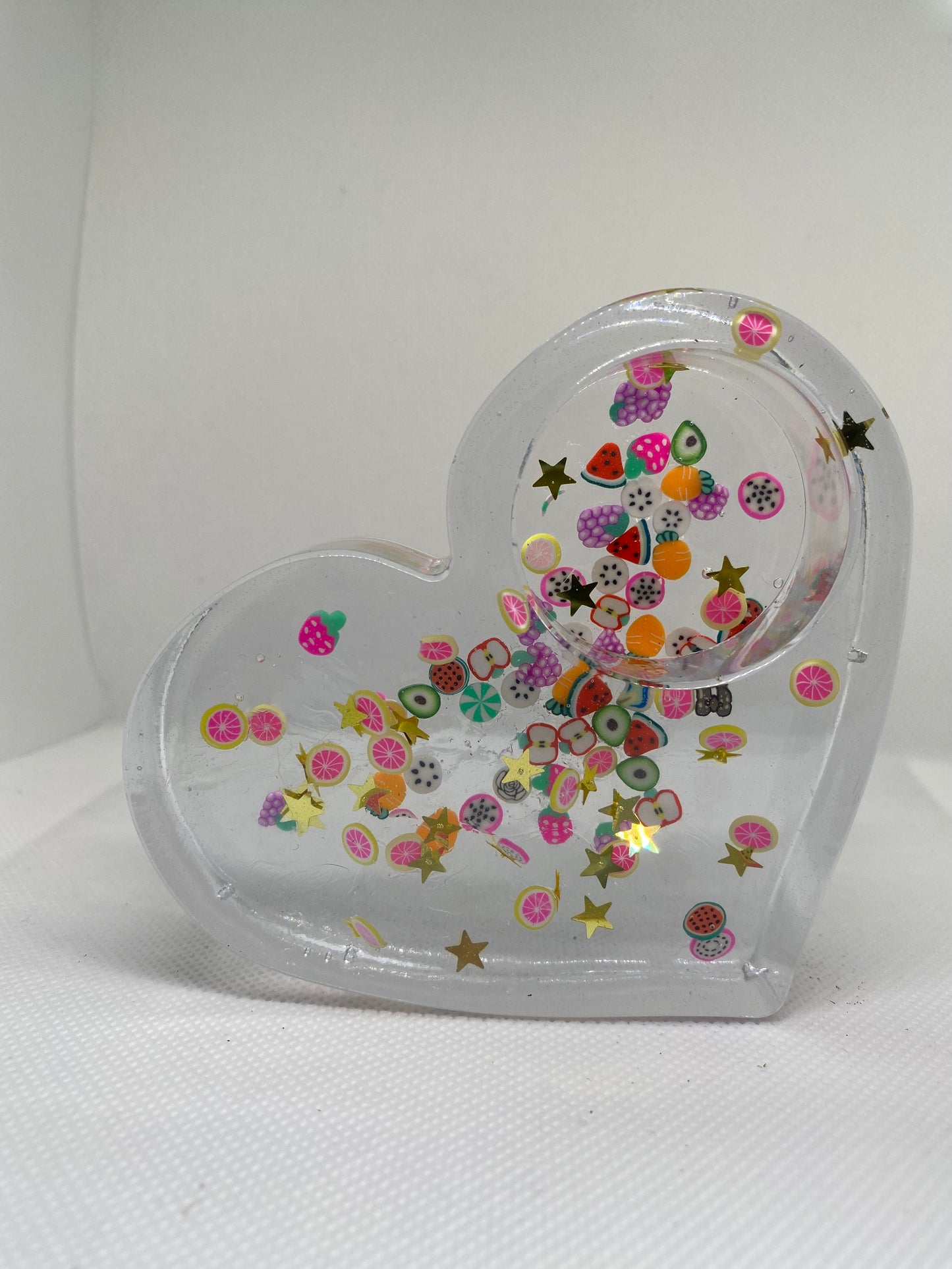 Resin candle holder